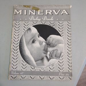 Vintage 1943 Minerva Knit Baby Fashion Patterns Instruction Magazine GC